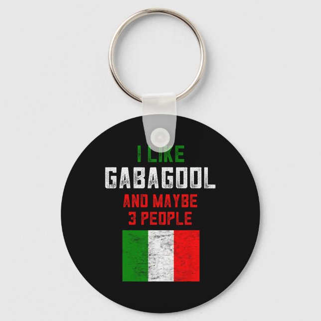 Gabagool Shirt Men New Jersey Meat Lover Italian C Schlüsselanhänger (Vorderseite)