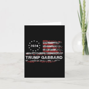 Gabbard 2024 US-Flagge Trump 24 Konservative Wahl Karte