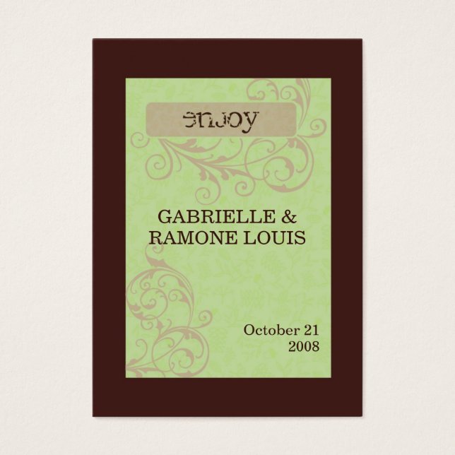 Gabby Favor Cards (Vorderseite)