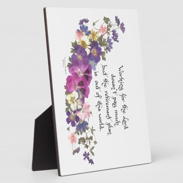 Gabe von Geistlichen oder Freiwilligen Fotoplatte (Seite)