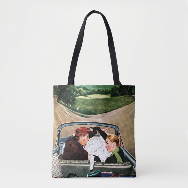 Gabel auf der Straße Tasche (Vorderseite)
