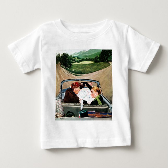 Gabel in der Straße Baby T-shirt (Vorderseite)
