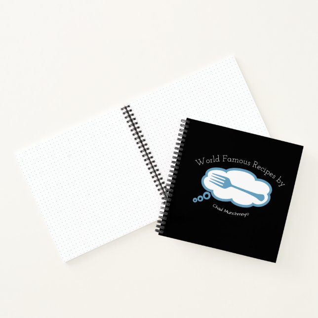 Gabel Traum persönliches Kochbuch Rezept Notebook Notizbuch (Innenseite)