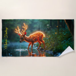 Gabelgabeln für Hirschfauna Strandtuch