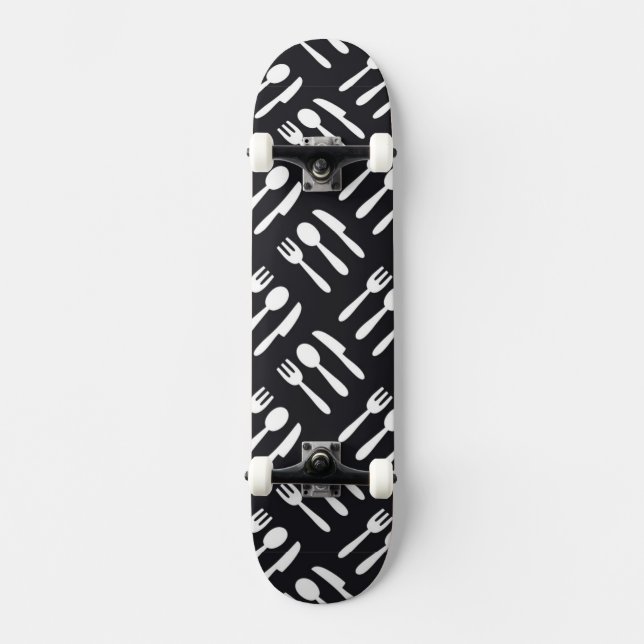 Gabellöffel-Messermuster Skateboard (Vorderseite)