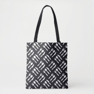 Gabellöffel-Messermuster Tasche