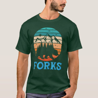 Gabeln Berge Campingausflug Wanderung Wandern Fork T-Shirt