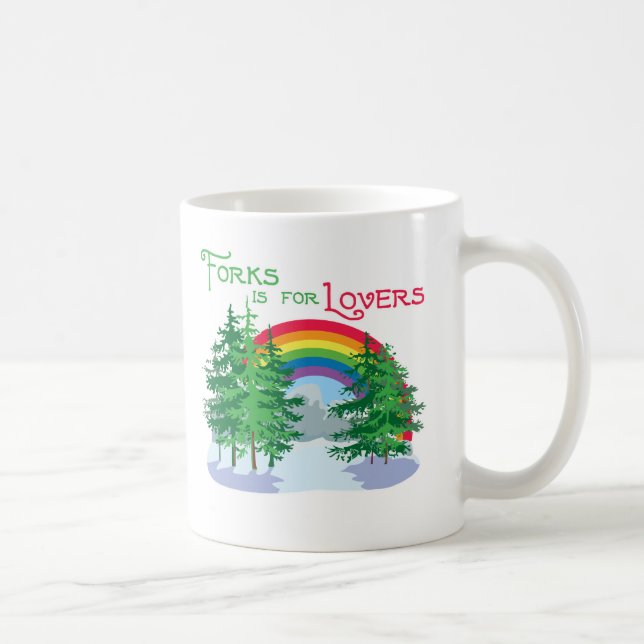 Gabeln ist für Liebhaber-Tasse Kaffeetasse (Rechts)
