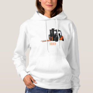 Gabelstapler-Cartoon Hoodie