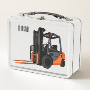 Gabelstapler-Cartoon Metall Brotdose