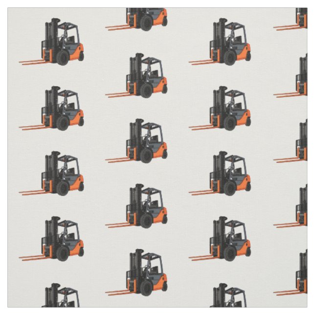 Gabelstapler-Cartoon Stoff (Muster)