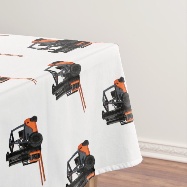 Gabelstapler-Cartoon Tischdecke (Beispiel)