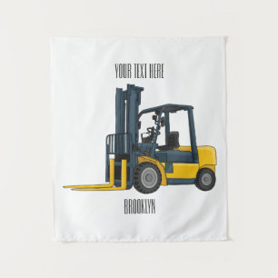 Gabelstapler-Cartoon Wandteppich