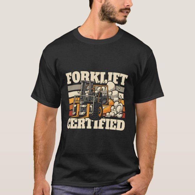 Gabelstapler-Cooler Gabelstapler-Gabelstapler T-Shirt (Vorderseite)