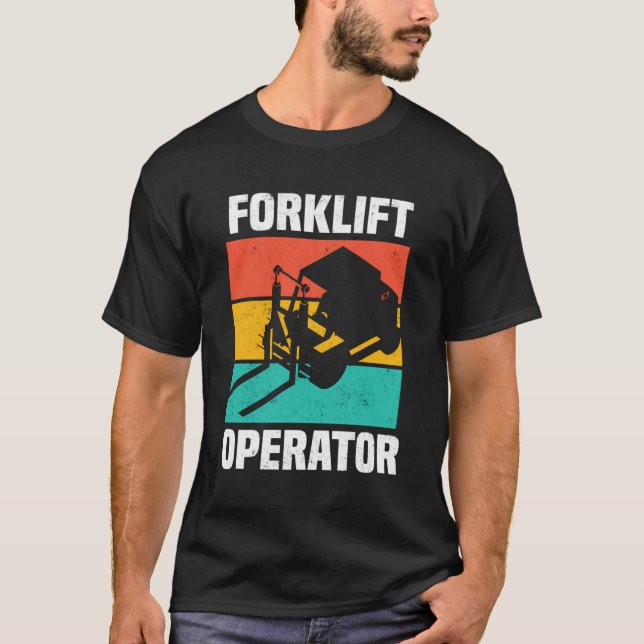 Gabelstapler-Fun-Instructor Funny Driver T-Shirt (Vorderseite)