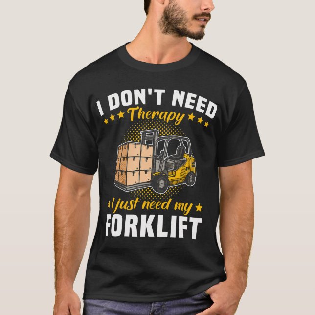 Gabelstapler-Gabelstapleroperator T-Shirt (Vorderseite)