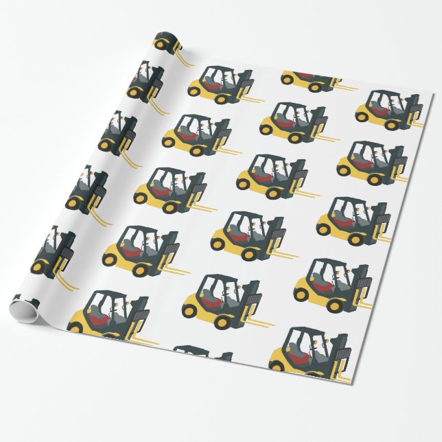 Gabelstapler Geschenkpapier (Ungerollt)