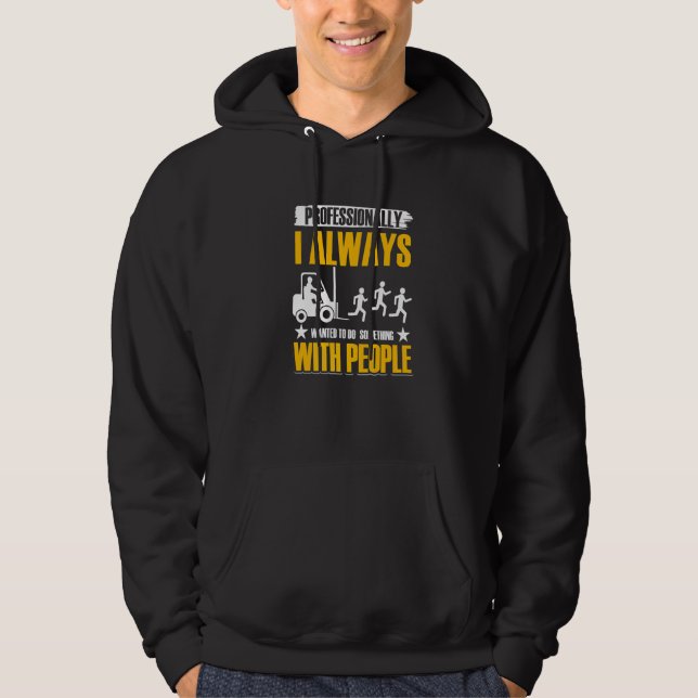 Gabelstapler Hoodie (Vorderseite)