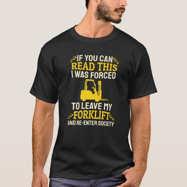 Gabelstapler-Hubstapler-Gabelstapler T-Shirt (Vorderseite)