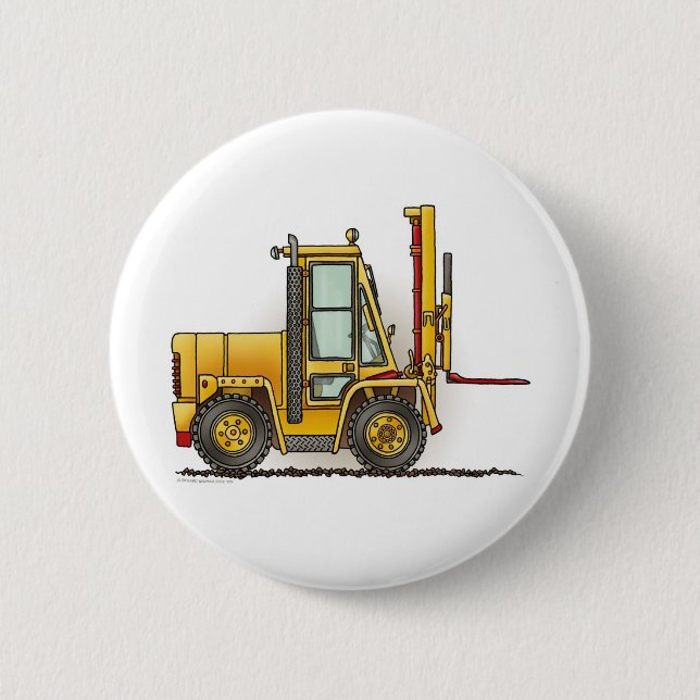 Gabelstapler-Knopf-Button Button (Vorderseite)