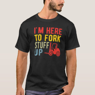 Gabelstapler-Lager-zertifizierter Gabelstapler T-Shirt