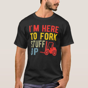 Gabelstapler-Lager-zertifizierter Gabelstapler T-Shirt