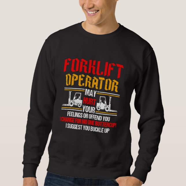 Gabelstapler-Logistiker-Lager Sweatshirt (Vorderseite)