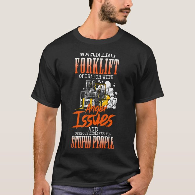 Gabelstapler-Logistiker-Lager T-Shirt (Vorderseite)