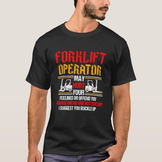 Gabelstapler-Logistiker-Lager T-Shirt (Vorderseite)