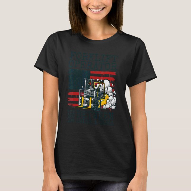Gabelstapler-Logistiker-Lager T-Shirt (Vorderseite)