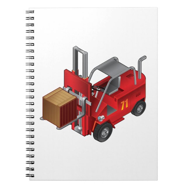 Gabelstapler Notizblock (Vorderseite)