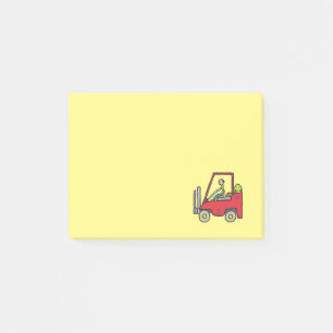 Gabelstapler Post-it Klebezettel