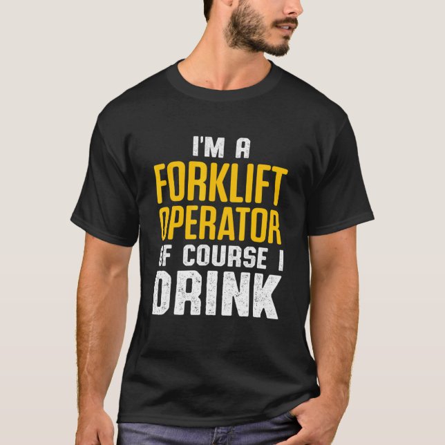 Gabelstapler-Treiber 4 T-Shirt (Vorderseite)