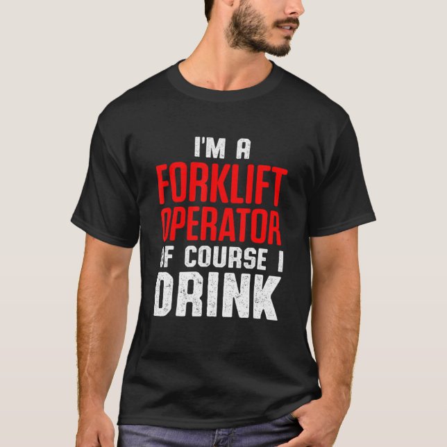 Gabelstapler-Treiber 8 T-Shirt (Vorderseite)