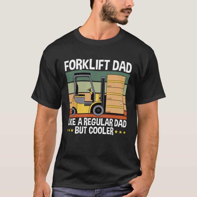 Gabelstapler-Vater T-Shirt (Vorderseite)