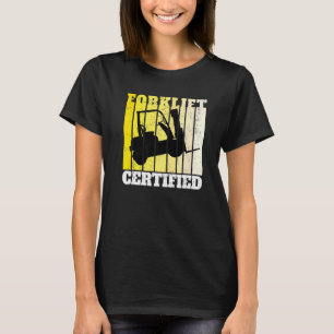 Gabelstapler-zertifizierter Lager-Gabelstaplerfahr T-Shirt