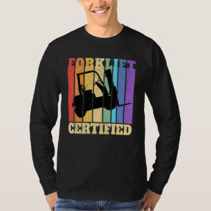 Gabelstapler-zertifizierter Lager-Gabelstaplerfahr T-Shirt