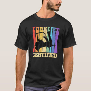 Gabelstapler-zertifizierter Lager-Gabelstaplerfahr T-Shirt