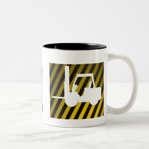 Gabelstapler Zweifarbige Tasse