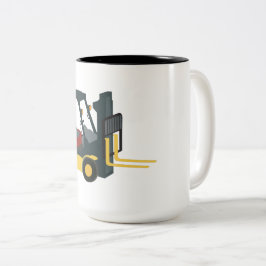 Gabelstapler Zweifarbige Tasse