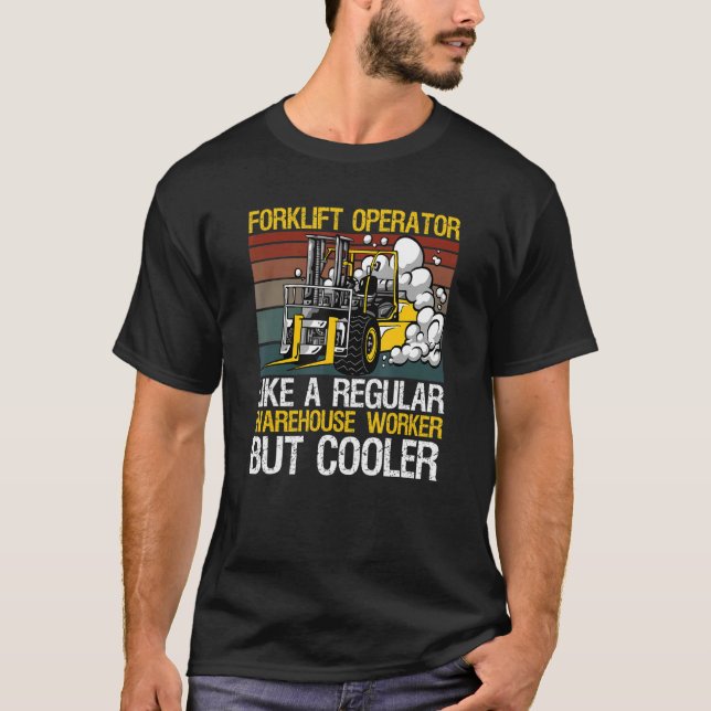 Gabelstaplerdesign für einen Gabelstapler T-Shirt (Vorderseite)