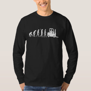 Gabelstaplerfahrer Evolution Lagerarbeiter T-Shirt