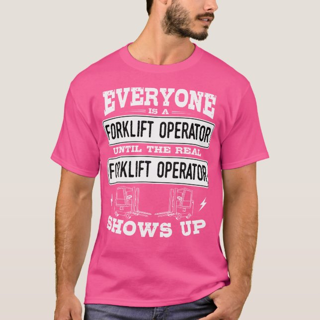 Gabelstaplerfahrwerk T-Shirt (Vorderseite)