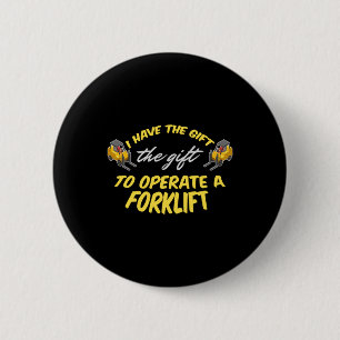 Gabelstaplergeschenk Button