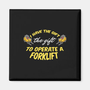 Gabelstaplergeschenk Magnet