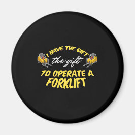 Gabelstaplergeschenk Magnet