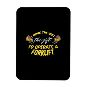 Gabelstaplergeschenk Magnet