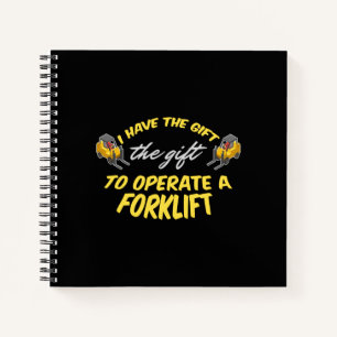 Gabelstaplergeschenk Notizbuch
