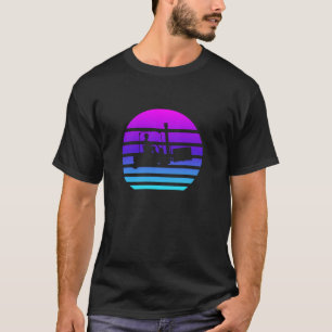 Gabelstapleroperator Vaporwave Certified Gabelstap T-Shirt