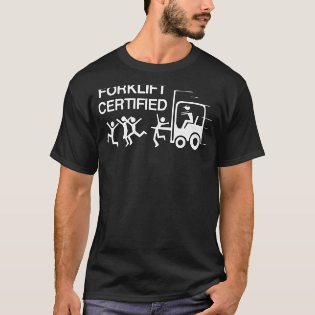 Gabelstaplerzertifiziert T-Shirt (Vorderseite)